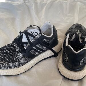 Y-3 Yohji Yamamoto x Adidas Pure Boost Sneakers - Black & White